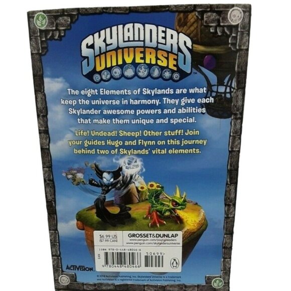 Book of Elements Life and Undead Skylanders Universe Activision Picture Book - Picture 2 of 2